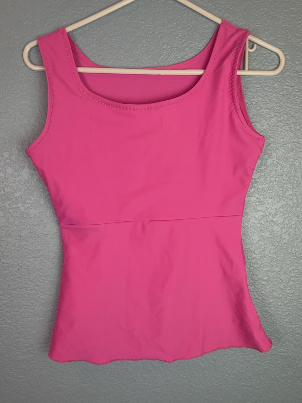 Wear Ease Shapewear Tank Top Womens Small Pink Compression Mastectomy Support